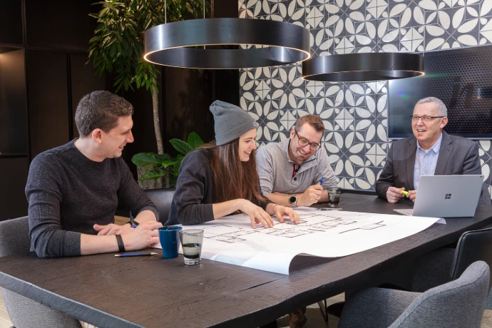 inveoo Team bei der Planung